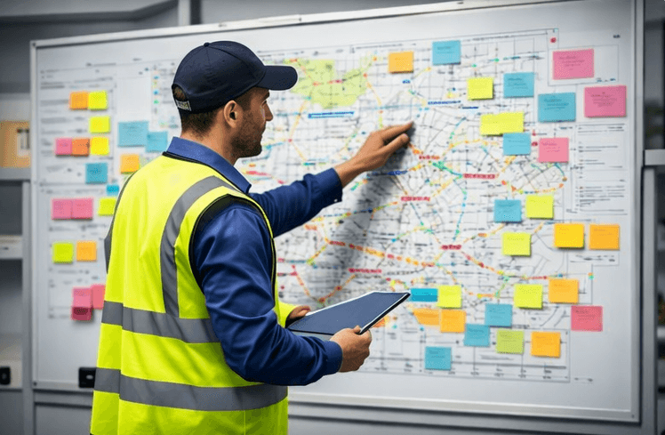 Conception du schéma – planification des routes et des flux