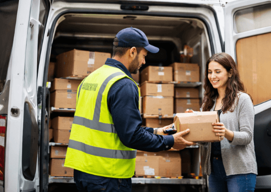 Distribution & dernier kilomètre – livraison de colis à domicile, e-commerce