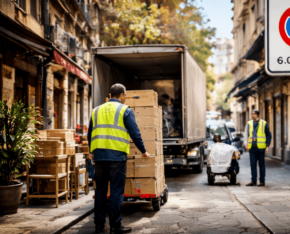 Maîtrise des centres-villes – livraison en rue commerçante
