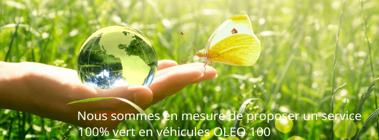 OLEO 100 – carburant issu du colza français, service 100 % vert